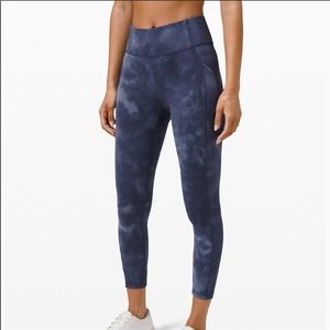 Lululemon Invigorate 25” Diamond Dye Leggings Sz 8